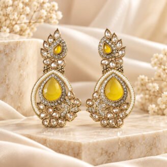 Yellow Stone AD Golden Earrings Yellow Stone AD Golden Earrings