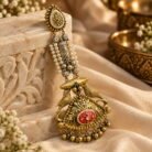 Birds & Pearls Ghungroo Earrings