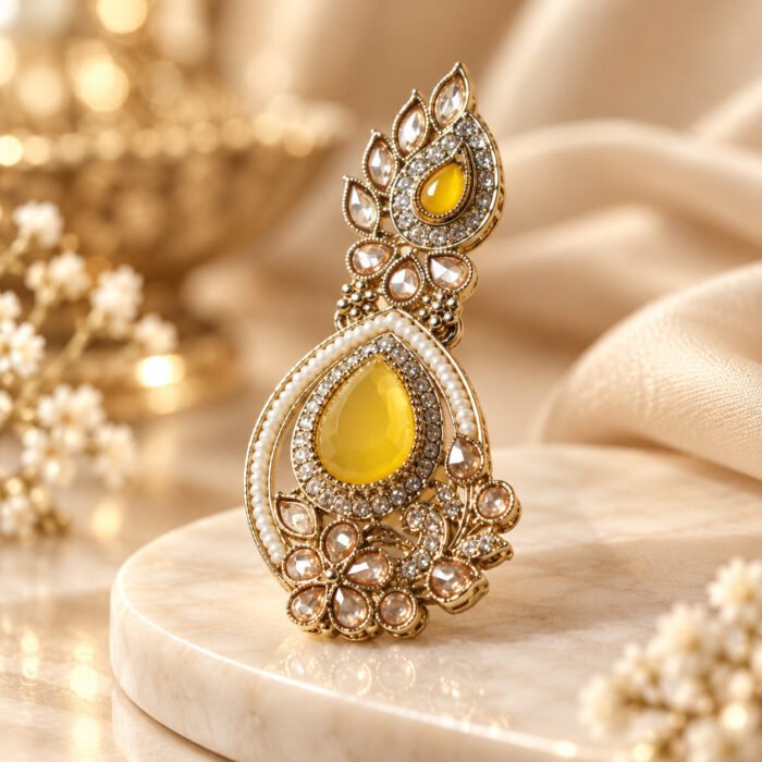 Yellow Stone AD Golden Earrings Yellow Stone AD Golden Earrings