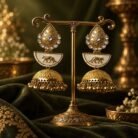 Gold Plated Jhumka Earrings