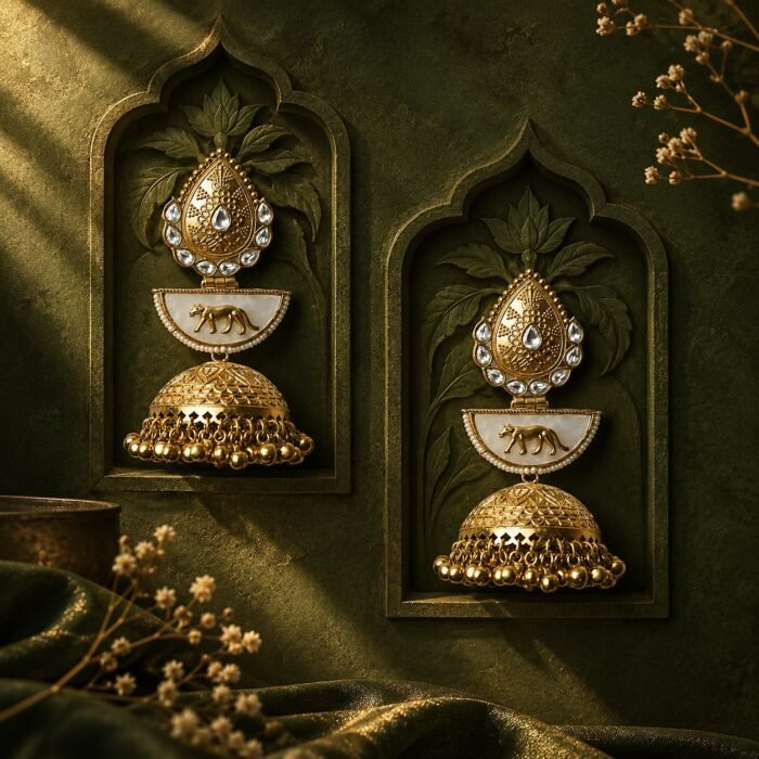 Gold Plated Jhumka Earrings Gold Plated Jhumka Earrings