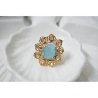Modern Premium Kundan Ring