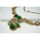 Emerald Grace Polki Necklace Set