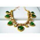 Emerald Polki Victorian Necklace Set