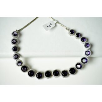 Blue Sapphire Diamond Necklace Set