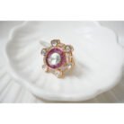 Pink Uncut Polki Ring
