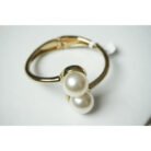 Gold Pearl Cuff Bracelet
