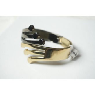 Two Toned Harmony Cuff Bracelet