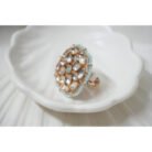 Beaded Kundan Polki Ring