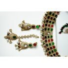 Navratna Pachi Kundan Necklace Set