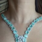 Mint Green AD Necklace Set