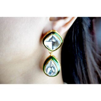 Polki Meena Necklace Set