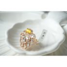 Yellow Stone Polki Kundan Ring