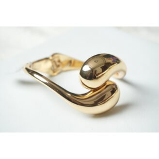 Gold Teardrop Cuff Bracelet