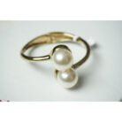 Gold Pearl Cuff Bracelet