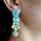 Mint Green AD Necklace Set