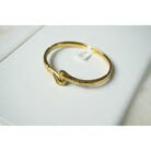 Gold Vintage Patterned Bangle Bracelet