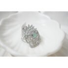 Sea Green Uncut Diamond Ring