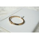 Rose Gold Black Enamel Bangle Bracelet