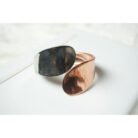 Two Toned Wide Cuff Bracelet