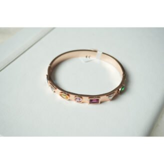 Rose Gold Rainbow Bangle Bracelet