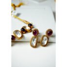 Purple Diamond and Sapphire Necklace Set