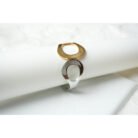 Two Toned Bangled Cuff Bracelet