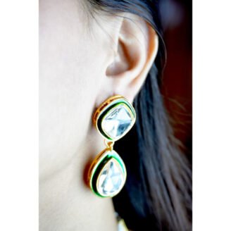 Polki Meena Necklace Set