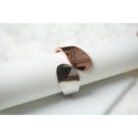 Two Toned Wide Cuff Bracelet