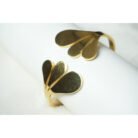Gold Petal Motif Cuff Bracelet