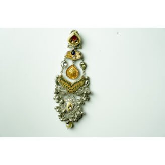 Dual Tone Pachi Kundan Earring