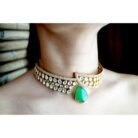 Emerald Kundan Choker Necklace Set
