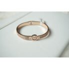 Rose Gold Crystal Butterfly Bracelet