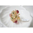 Gulaabo Ruby Polki Designer Ring