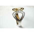 Two Toned Wavy Cuff Bracelet