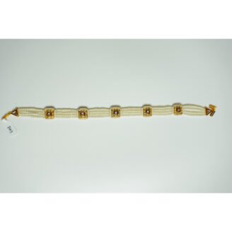 Golden Kundan Pearl Sheeshpatti