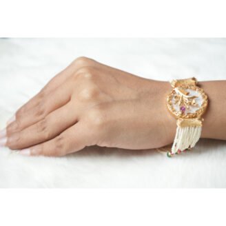 Leaf Gold Circular Bracelet