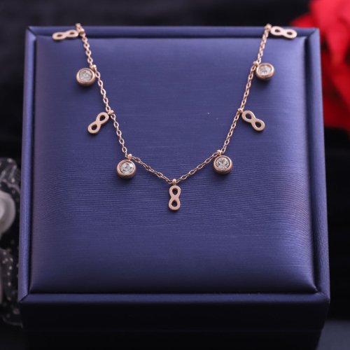 1CYBXpZhJyflEjvwt9Y36ayO9kpb6BtJf.jpg 18k Rose Gold Plated Infinite Charms & Zirconia Necklace