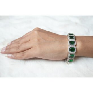 Green Emerald AD Bracelet