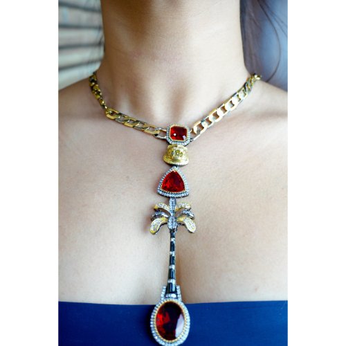 1DNu3mwx4mNtBcUIc_uoEUB58kf7E9cI7.jpg Palm Tree Red Gemstone Necklace Set