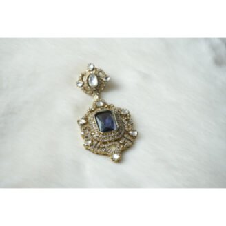 Blue Crystal Drop Earrings