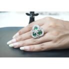 Emerald Blossom AD Ring