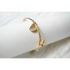 Gold Sea Shell Charm Bracelet