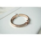 Rose Gold Crystal Butterfly Bracelet