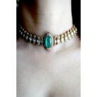 Emerald Traditional Kundan Choker Necklace Set