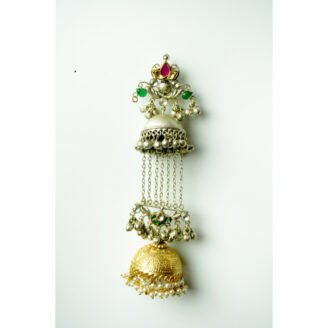 Bridal Kalira Style Kundan & Pearl Earrings