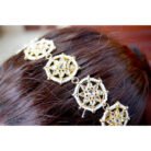 Circular Pearl Kundan Sheeshpatti
