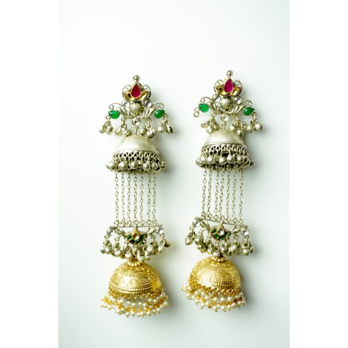 1FClafBzvMypAEKH6QdUS6MzP2JAp09gC.jpg Bridal Kalira Style Kundan & Pearl Earrings