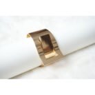 Gold Hinged Buckle Cuff Bracelet
