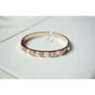 Rose Gold Crystal Studded Bangle Bracelet